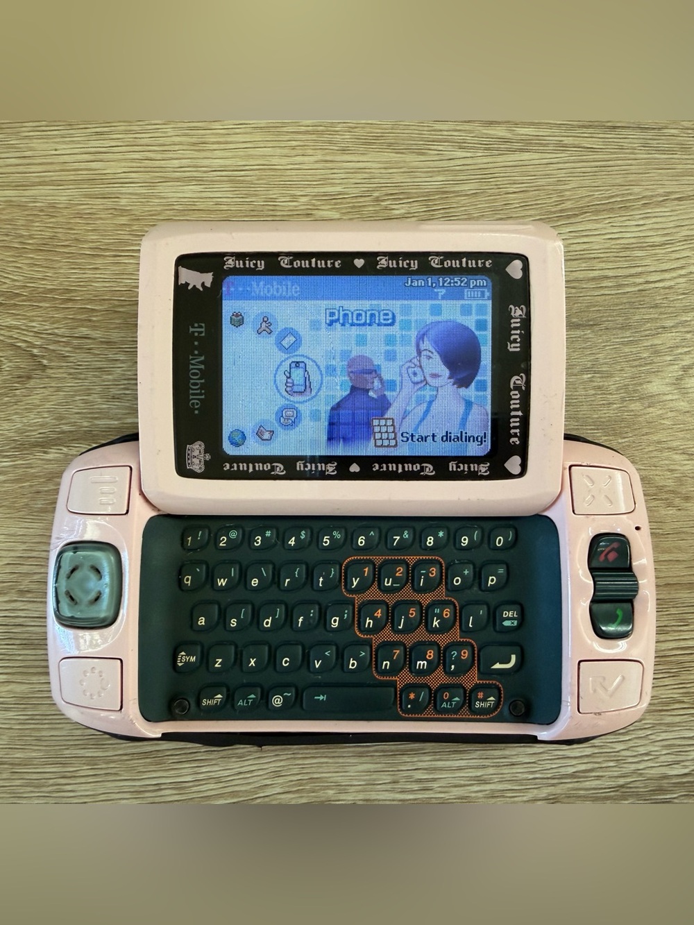 VINTAGE RARE Tmobile Juicy Couture Sidekick 2
